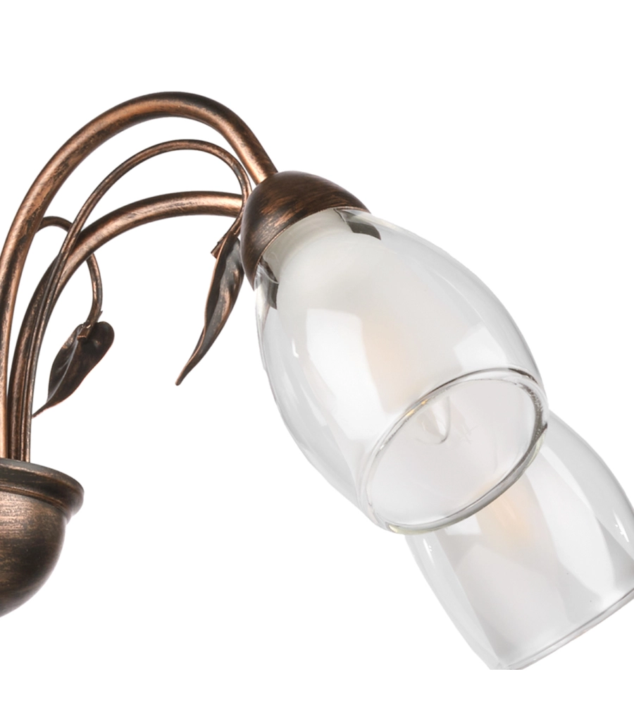 LAMPADARIO 5 LUCI ONLI "LILIANA" BRONZO E14